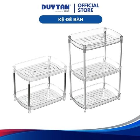 Kệ để bàn Matsu DUY TÂN, PET, Inox, PP, TPE, kệ úp cốc chén đa năng, 3 tầng, màu trong suốt