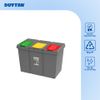 Thùng Rác Nắp Lật 3 Ngăn Nhựa Duy Tân
