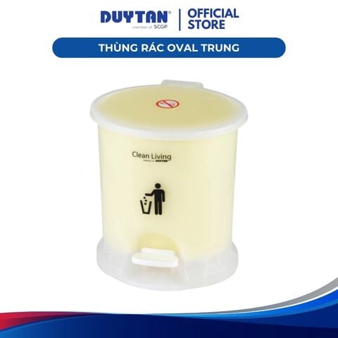 Thùng Rác Oval Trung Nhựa Duy Tân