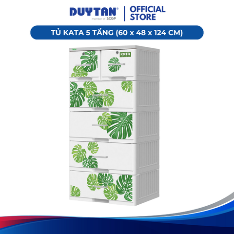 Tủ KATA 5 Tầng Duy Tân – Nhựa PP/ABS, 6 Hộc Đa Năng Đựng Quần Áo