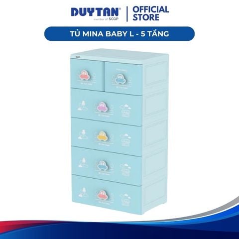 Tủ Mina Baby-L 5 Tầng Duy Tân – Tủ Quần Áo Trẻ Em Nhiều Ngăn, Bền Đẹp