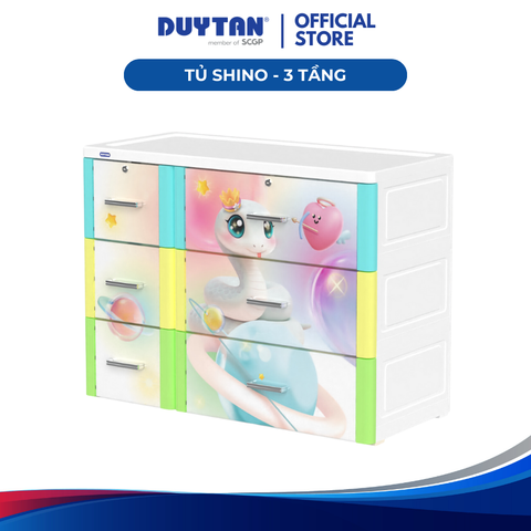 Tủ Shino 3 Tầng Duy Tân – Tủ Quần Áo Trẻ Em 6 Hộc Đa Năng, Gọn Gàng, Tiện Lợi