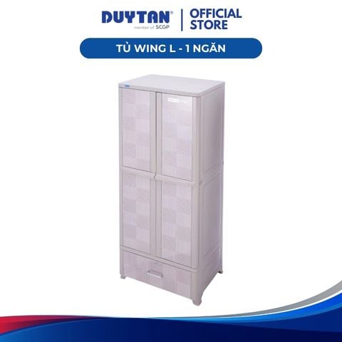 Tủ Wing L 1 Ngăn Duy Tân – Tủ Nhựa Treo Quần Áo, Đa Năng, Tặng Kèm Móc Treo