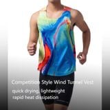  Aonijie Áo chạy bộ ba lỗ Nam FM5188 - Xanh mix 