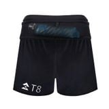  Quần Short Chạy Bộ T8 - Black/White logo - Nam 