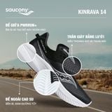  SAUCONY KINVARA 14 S10823-05 BLACK/WHITE WOMEN 