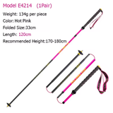  Gậy Leo Núi Gấp Gọn AONIJIE E4214 – Sợi Carbon Siêu Nhẹ, Dành Cho Trekking & Dã Ngoại 