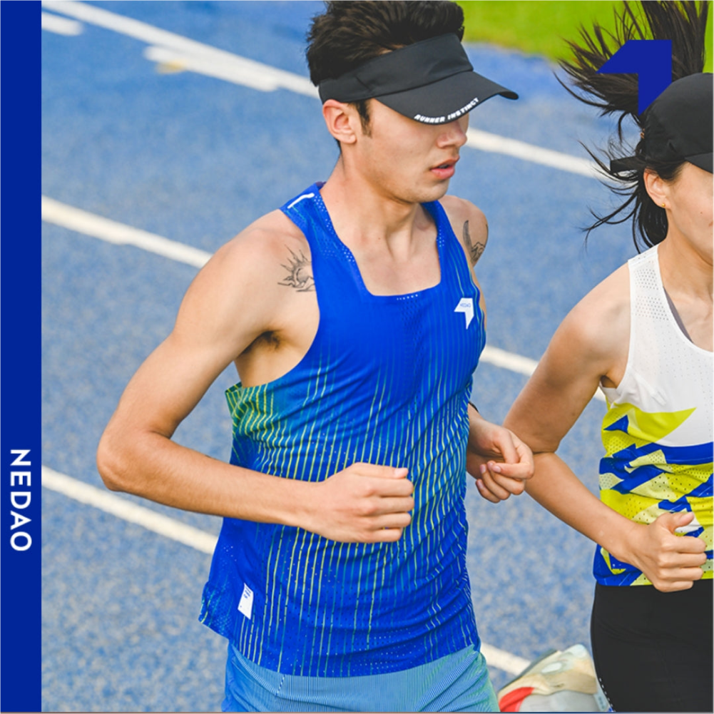  Áo đơn nam QiFlow Racing - One Cut (Azure Pulse) 