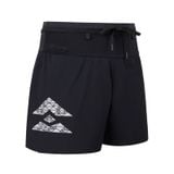  Quần Short Chạy Bộ T8 - Black/White logo - Nam 