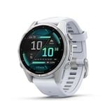  Đồng Hồ Garmin Fēnix 8 – 43 mm-AMOLED Trắng Bạc 