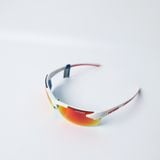  Kính chạy bộ thể thao cao cấp TIFOSI TRACK 1550401878| WHITE / RED Tròng Smoke Red 