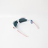  Kính chạy bộ thể thao cao cấp TIFOSI TRACK 1550401878| WHITE / RED Tròng Smoke Red 