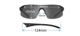  PODIUM XC | MATT BLACK Tròng Smoke, AC Red & Clear 