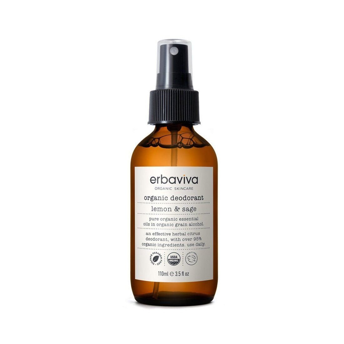 Xịt khử mùi hữu cơ Erbaviva LEMON & SAGE ORGANIC DEODORANT 