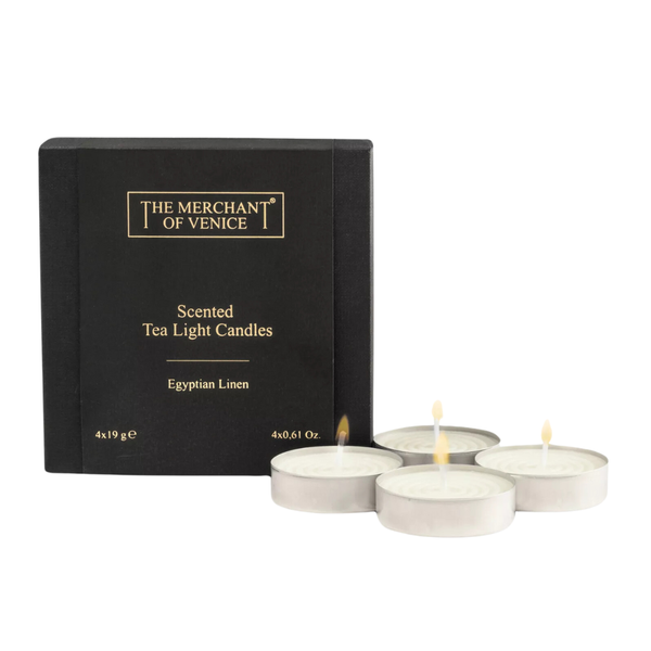 Nến thơm The Merchant of Venice EGYPTIAN LINEN Scented Tea Light Candles