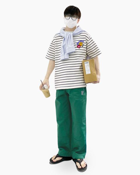  FEARLESS striped tee 