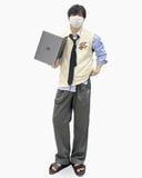  FEARLESS F Logo wide trouser 