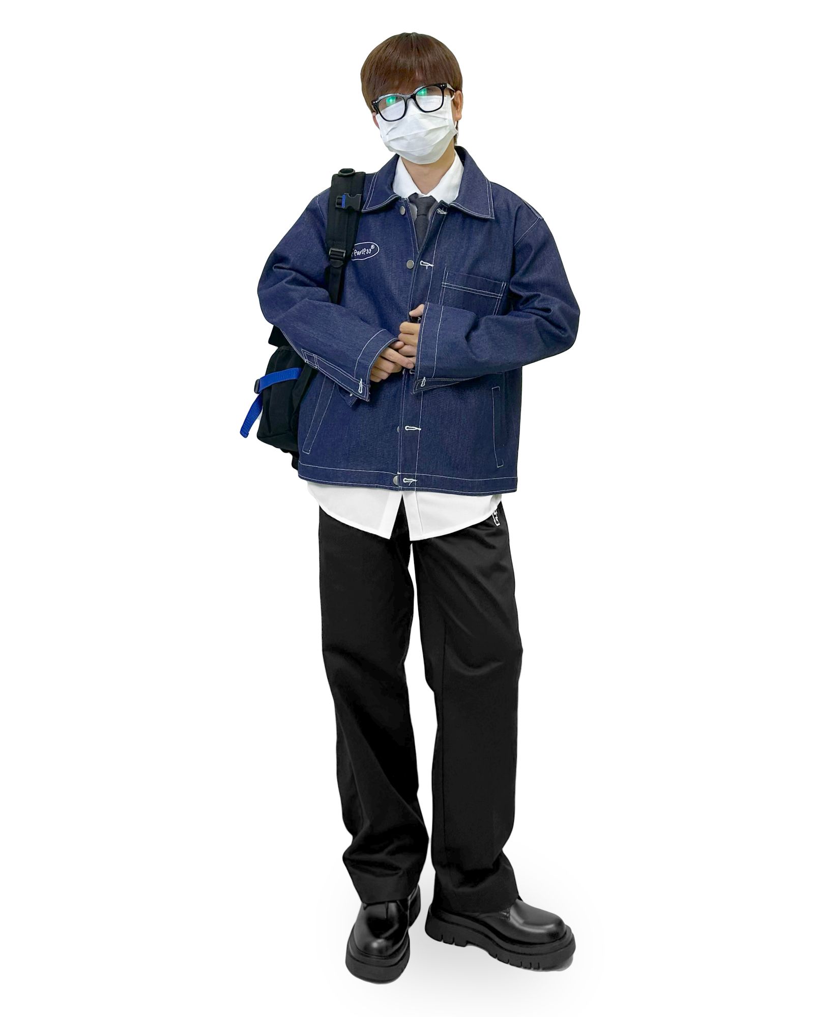  FEARLESS F Logo wide trouser 