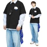  FEARLESS leather label regular tee 