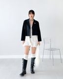  FEARLESS FLS logo croptop blazer 
