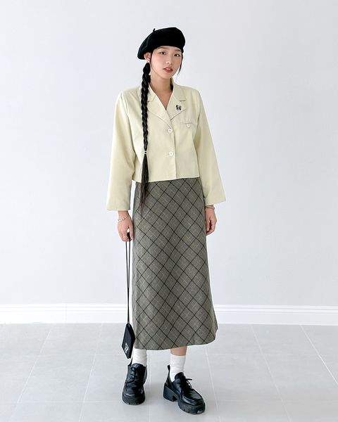  FEARLESS FLS logo croptop blazer 