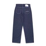  FEARLESS Oval Logo raw denim pant 