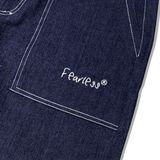 FEARLESS Oval Logo raw denim pant 