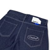  FEARLESS Oval Logo raw denim pant 