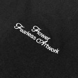  FEARLESS Flower artwork black tee 