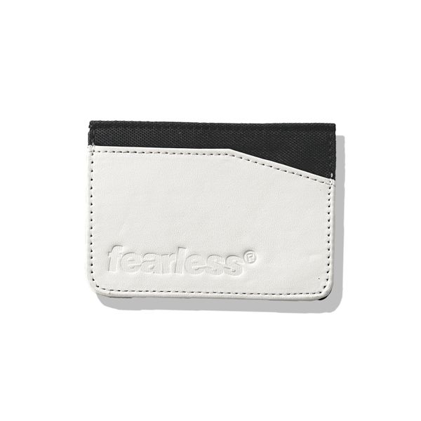  FEARLESS leather label card holder 