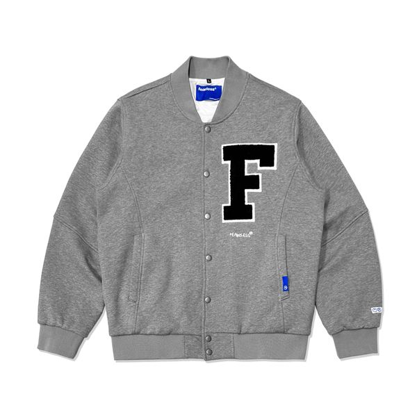  FEARLESS F Logo basic varsity jacket 