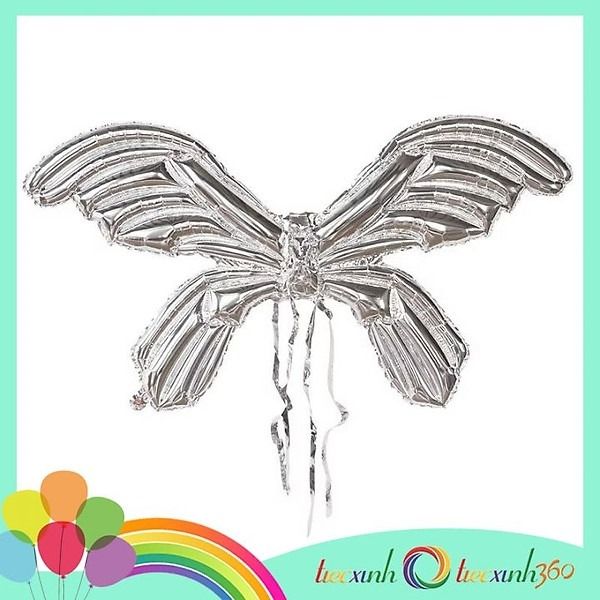  Bong bóng đôi cánh phụ kiện hóa trang-Bạc 