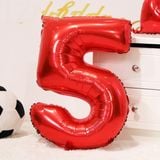  Bong bóng số (0-9) màu đỏ 70cm 