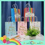  02 túi giấy đựng quà cho tiệc sinh nhật (15 x 21 x 8 cm) 