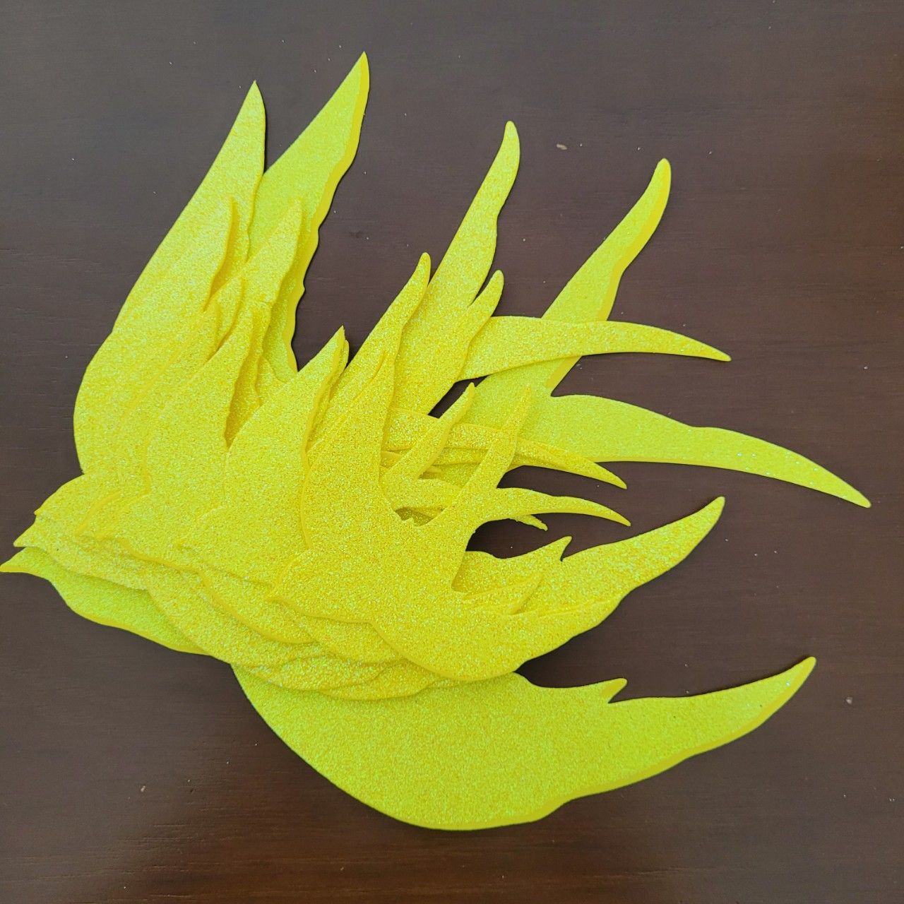  Set 9 chim én xốp dẻo kim tuyến trang trí Tết 