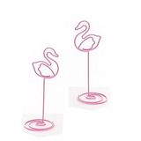  2 kẹp xoắn trang trí màu hồng - Heart 