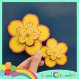  Set hoa mai giấy nổi trang trí Tết - 16 cái nhỏ 