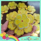  Set hoa mai giấy nổi trang trí Tết - 15 nhỏ 6 cánh 