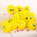  Bong bóng cao su trang trí biểu tượng cảm xúc (emoji balloons) gói 12 cái 