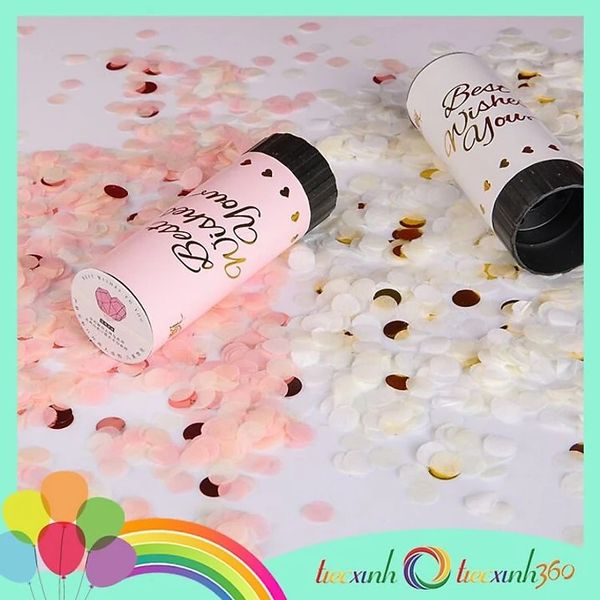  Ống phụt giấy Confetti Popper (màu ngẫu nhiên) 