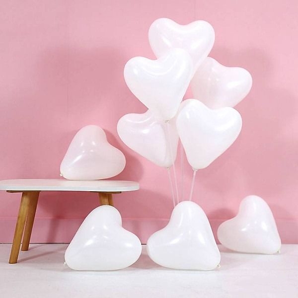  Bong bóng cao su trang trí hình trái tim gói 20 cái 