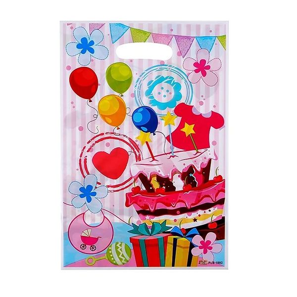  10 túi quà Party gift bag 17 x 25 cm mẫu bánh gato cho bé 