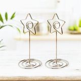  2 kẹp đế xoắn trang trí hình ngôi sao 