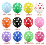  Bong bóng cao su chấm bi nhiều màu gói 10 cái 