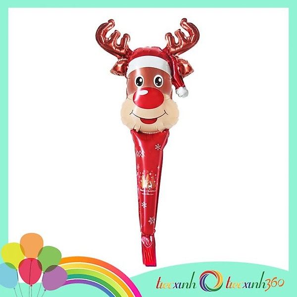  Bong bóng Noel cầm tay 60 cm - tuần lộc 