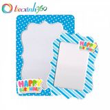  2 khung hình giấy để bàn trang trí sinh nhật - Xanh da trời 