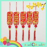  Set 5 phụ kiện nỉ nhung treo trang trí Tết (ngẫu nhiên) Mẫu  Cá 4 x 9 cm 