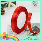  Ruy băng vải trang trí tết, noel màu đỏ 1cm 2cm 4cm 