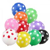  Bong bóng cao su chấm bi nhiều màu gói 10 cái 