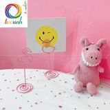  2 kẹp xoắn trang trí màu hồng - Heart 